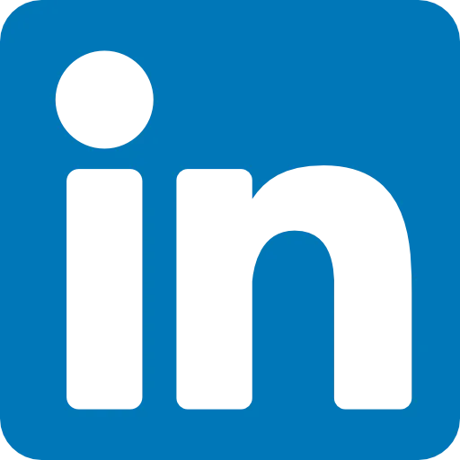 LinkedIn logo in greyscale